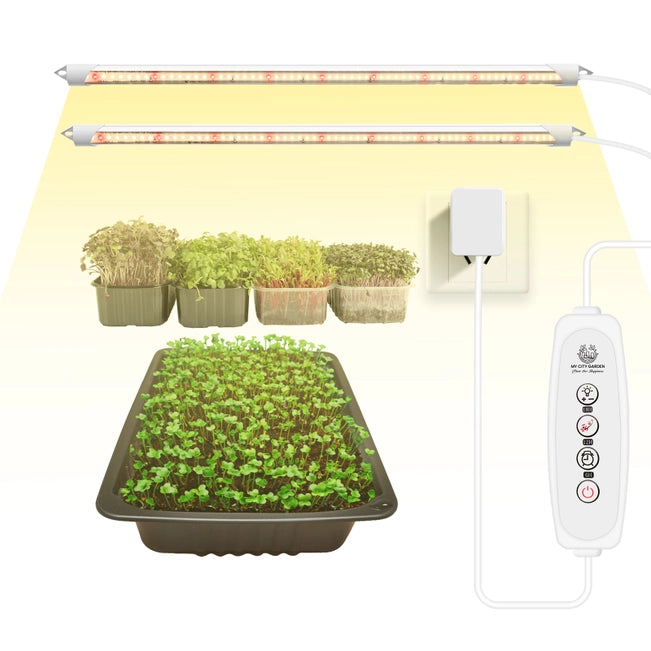 grow light for snake plant Power Grow 2 Ft. 4000K Full Spectrum LED Grow Lights – Snakeroot Botanicals