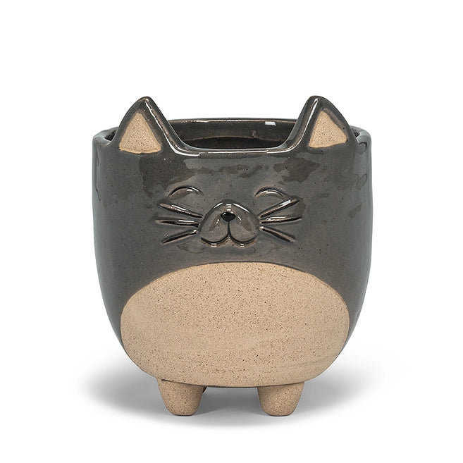 Large Cat on Legs Planter - 5"H