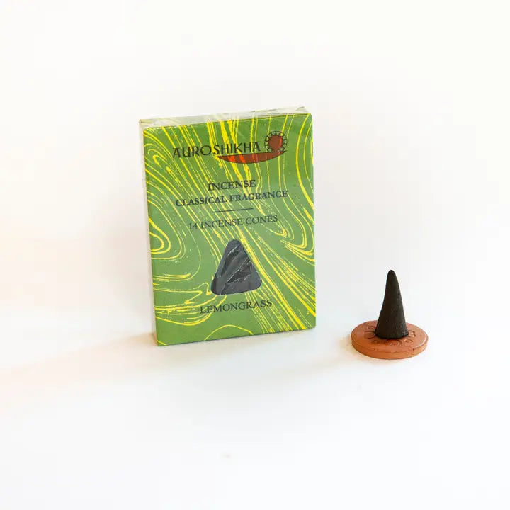 Lemongrass Auroshikha Cone Incense