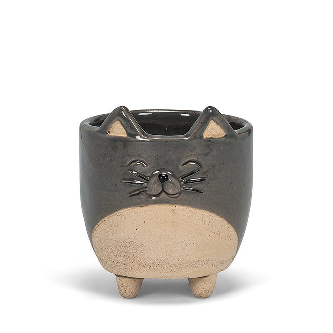 Small Cat on Legs Planter - 3"H