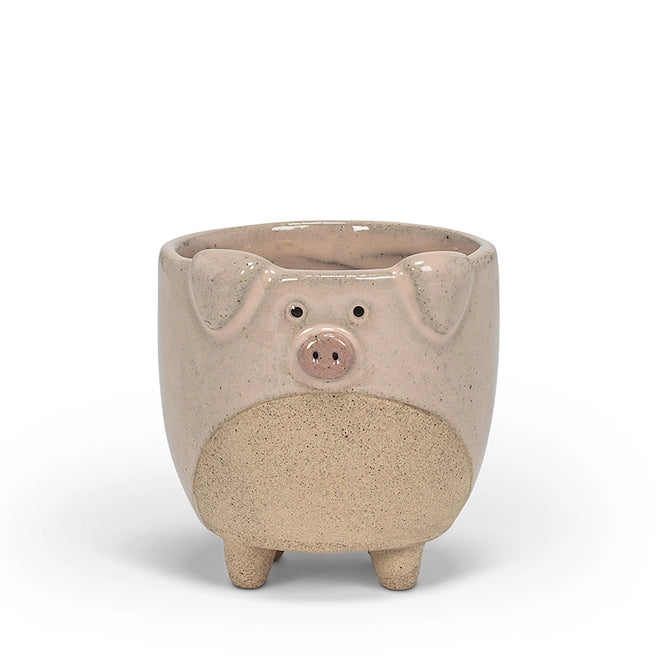 Small Pig on Legs Planter - 2.5"H