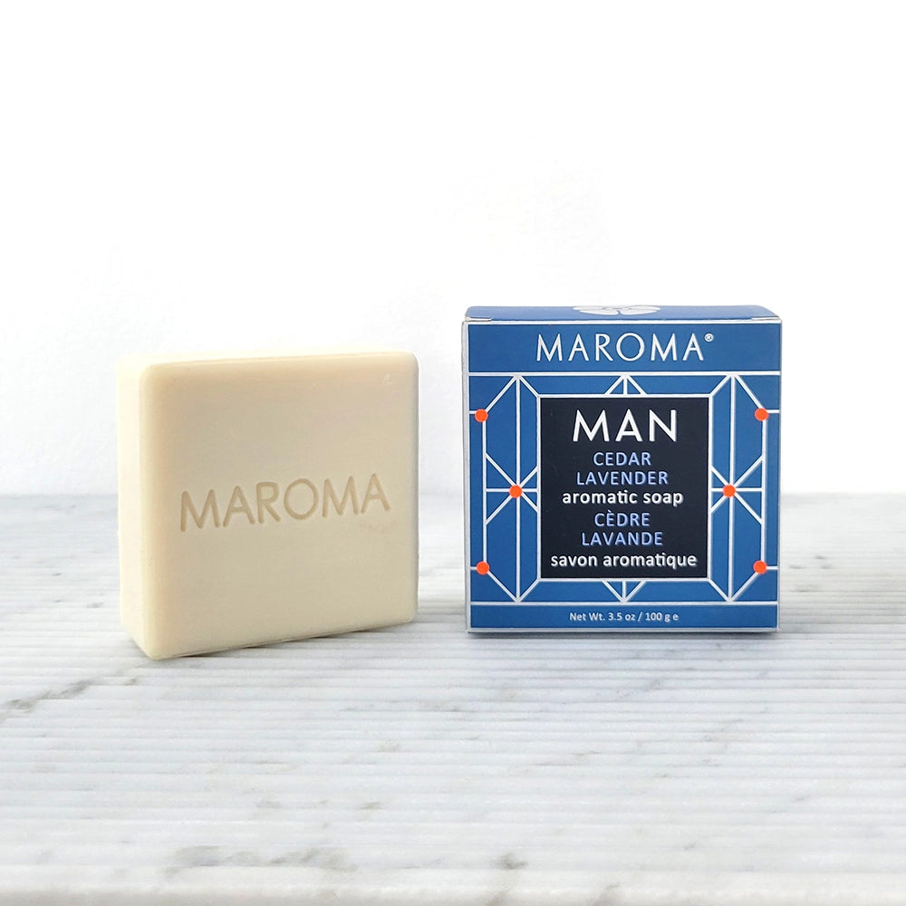 Cedar Lavender Maroma Man Face & Body Soap