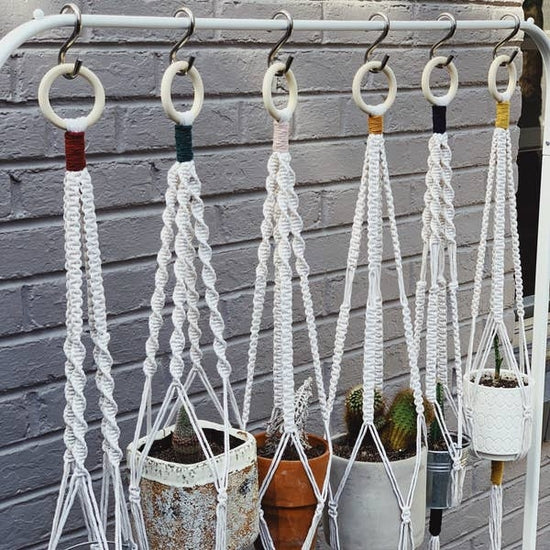 Walter Macrame Plant Hanger - Dark Grey