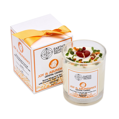 Crystal Candle, Joy & Abundance