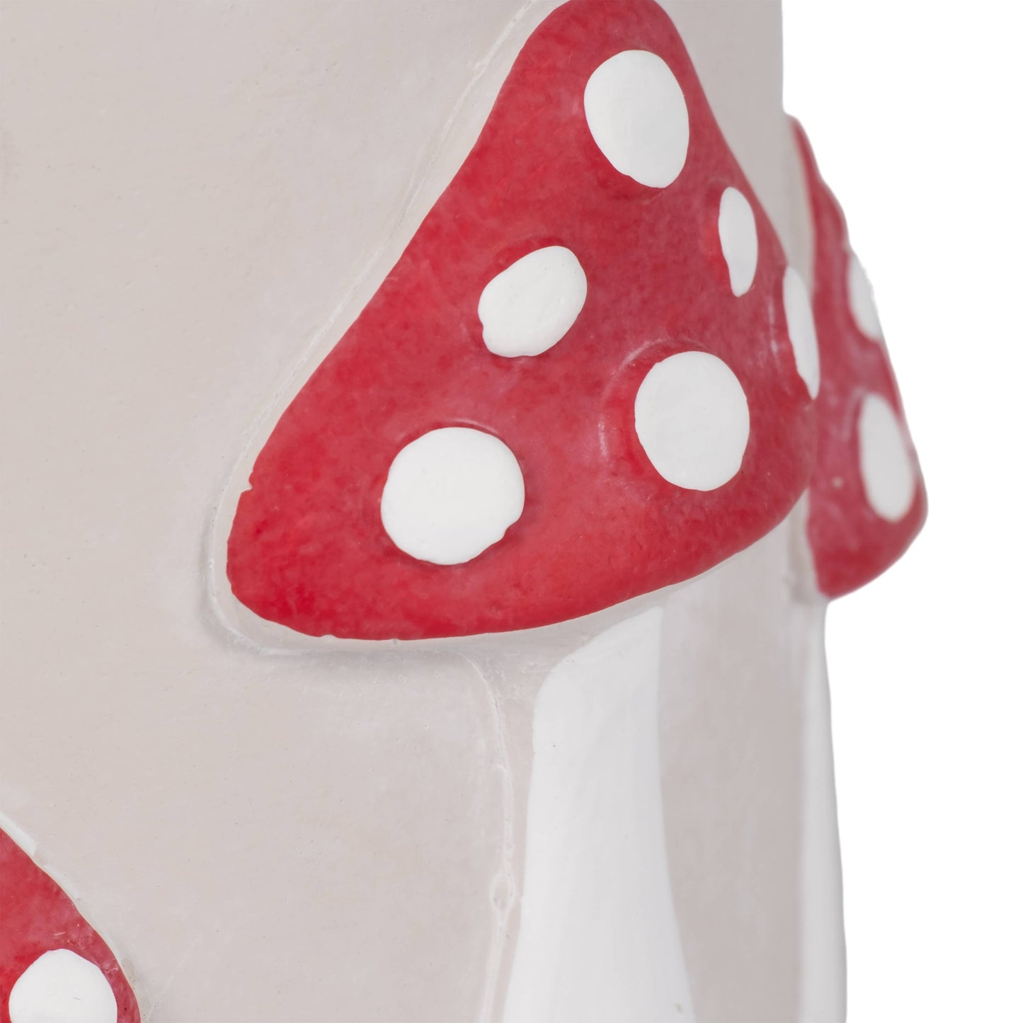 Red/White Magic Mushroom Applique Planter 6"