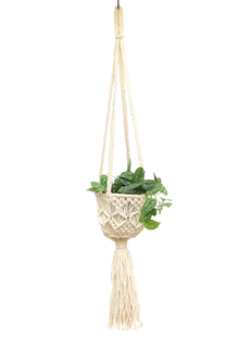 Handmade Macrame Cotton Plant Hanger - 39 in.