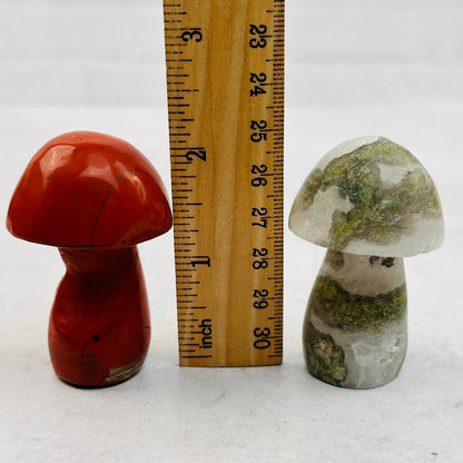 Crystal Gemstone Mushrooms Carving