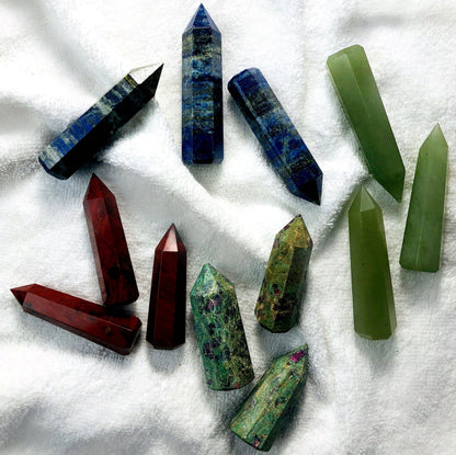 Crystal Polished Gemstone Pencil Points