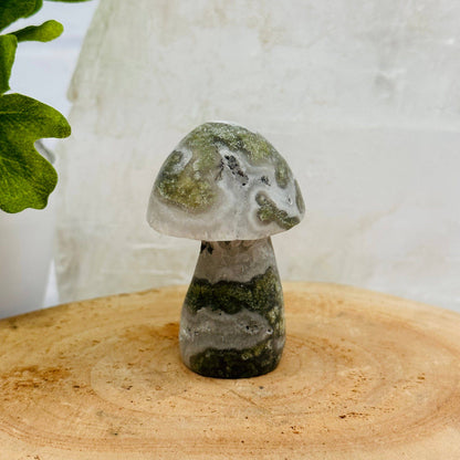 Crystal Gemstone Mushrooms Carving