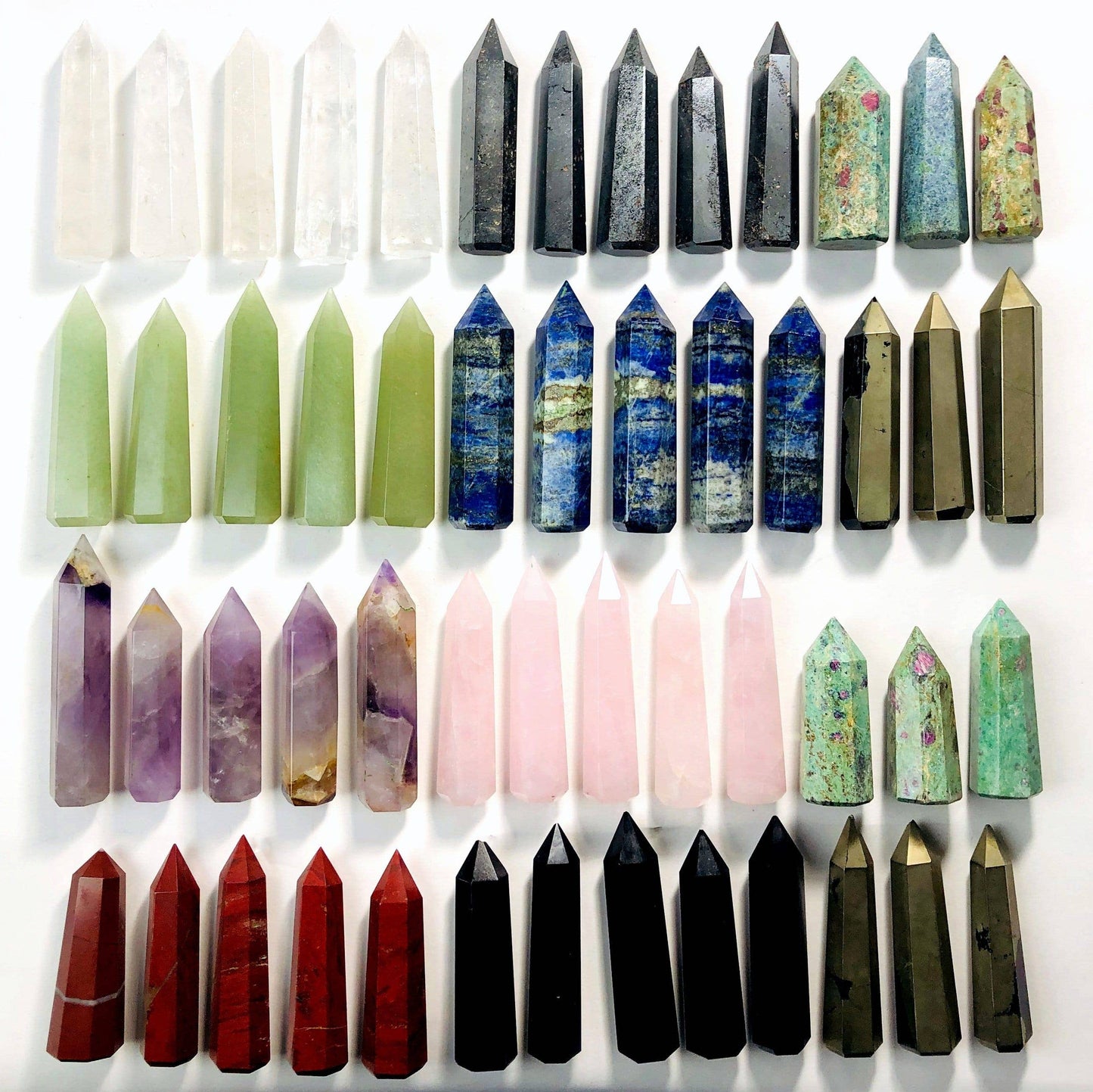 Crystal Polished Gemstone Pencil Points
