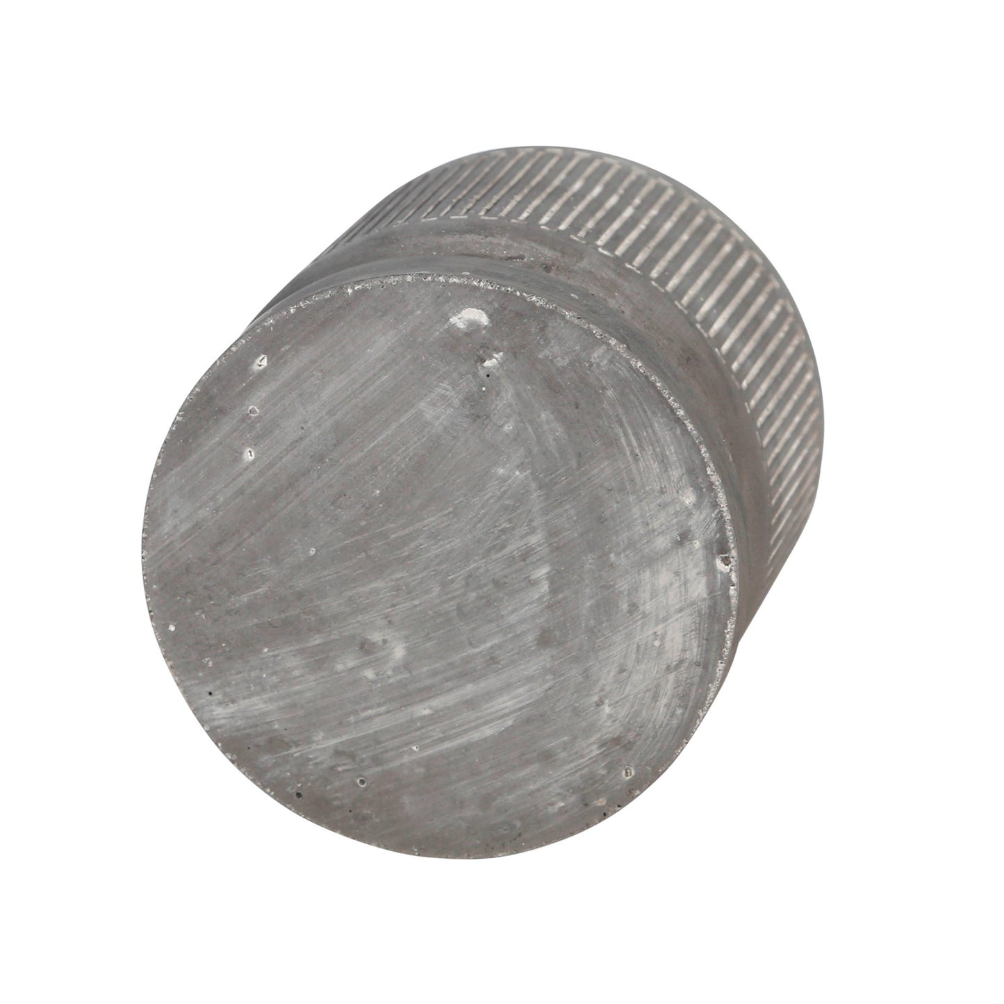 Gray Line Pattern Planter with Saucer 6"