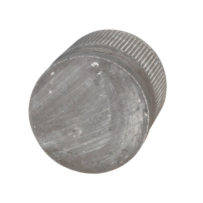 Gray Line Pattern Planter with Saucer 6"