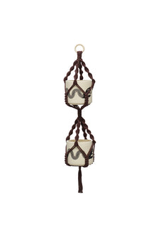 Double Plant Hanger - Brown 50”