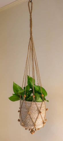 Macrame Jute Plant Hanger - 41 in.