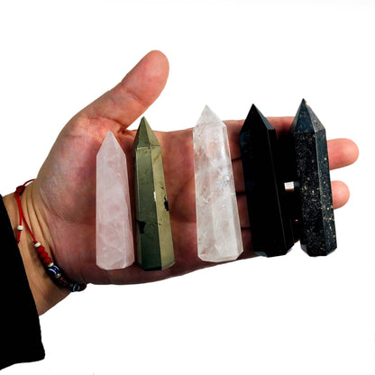 Crystal Polished Gemstone Pencil Points