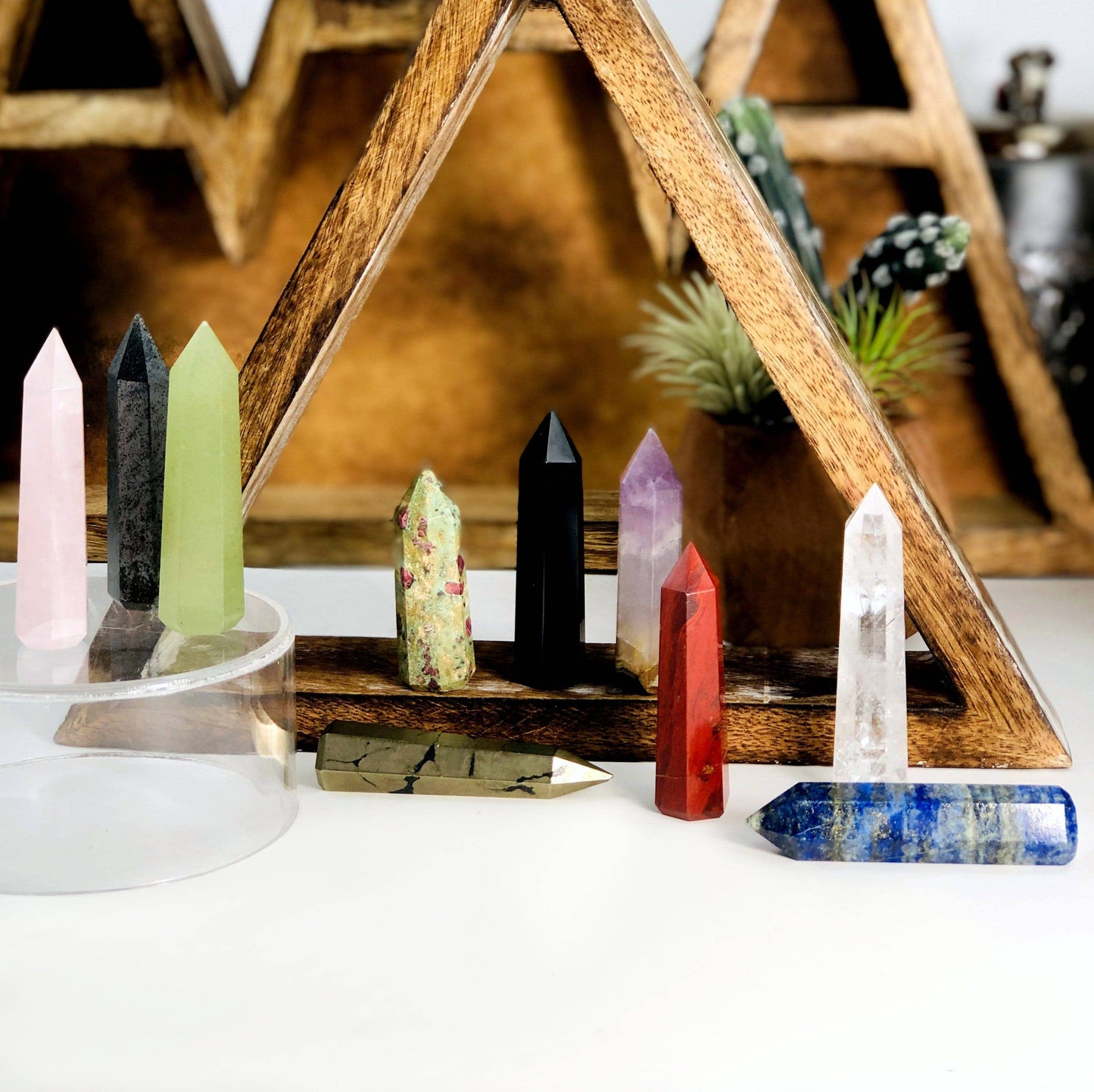 Crystal Polished Gemstone Pencil Points