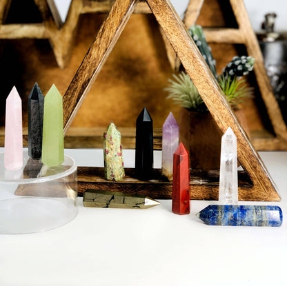 Crystal Polished Gemstone Pencil Points