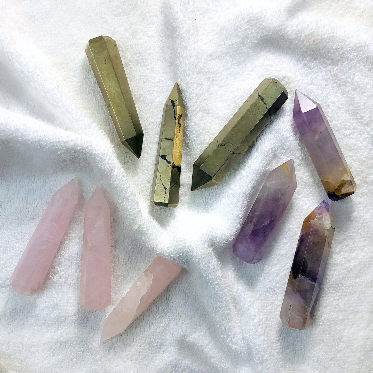 Crystal Polished Gemstone Pencil Points