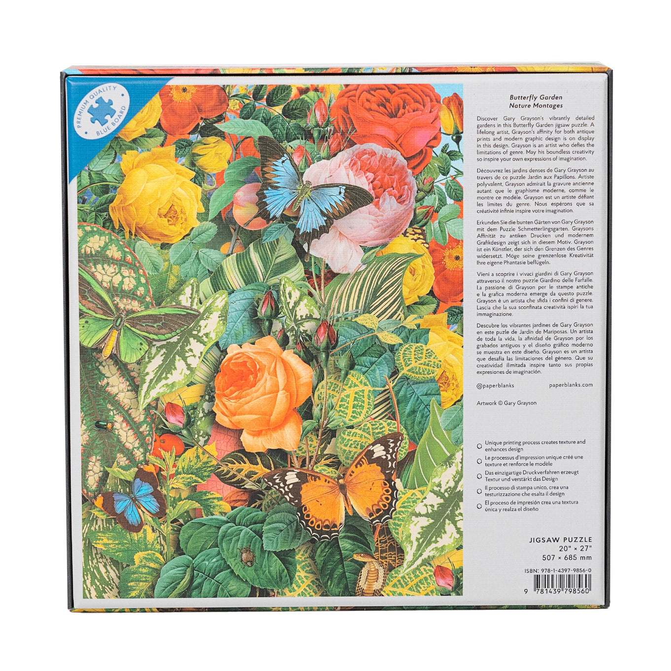 Paperblanks Butterfly Garden Nature Montages 1000 Piece Puzzle