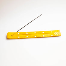Yellow OM with Stars Incense Holder