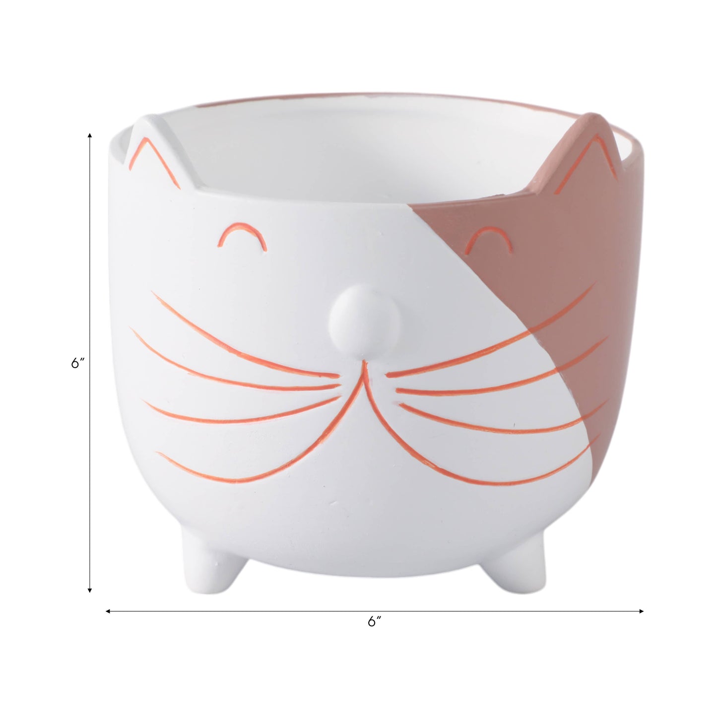 White Kitty Whiskers Planter
