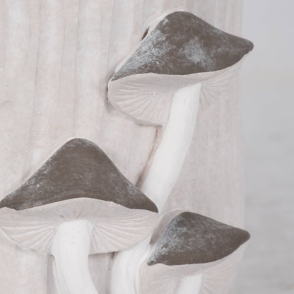 Grey Mushroom Applique Planter 6"