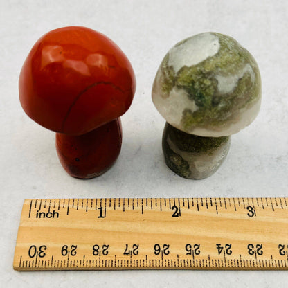Crystal Gemstone Mushrooms Carving