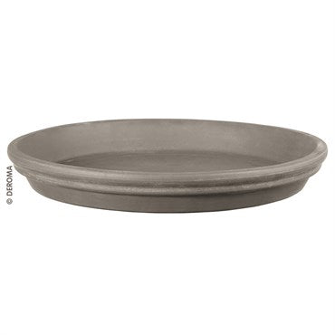 Deroma Graphite Clay Saucer - 6.7"
