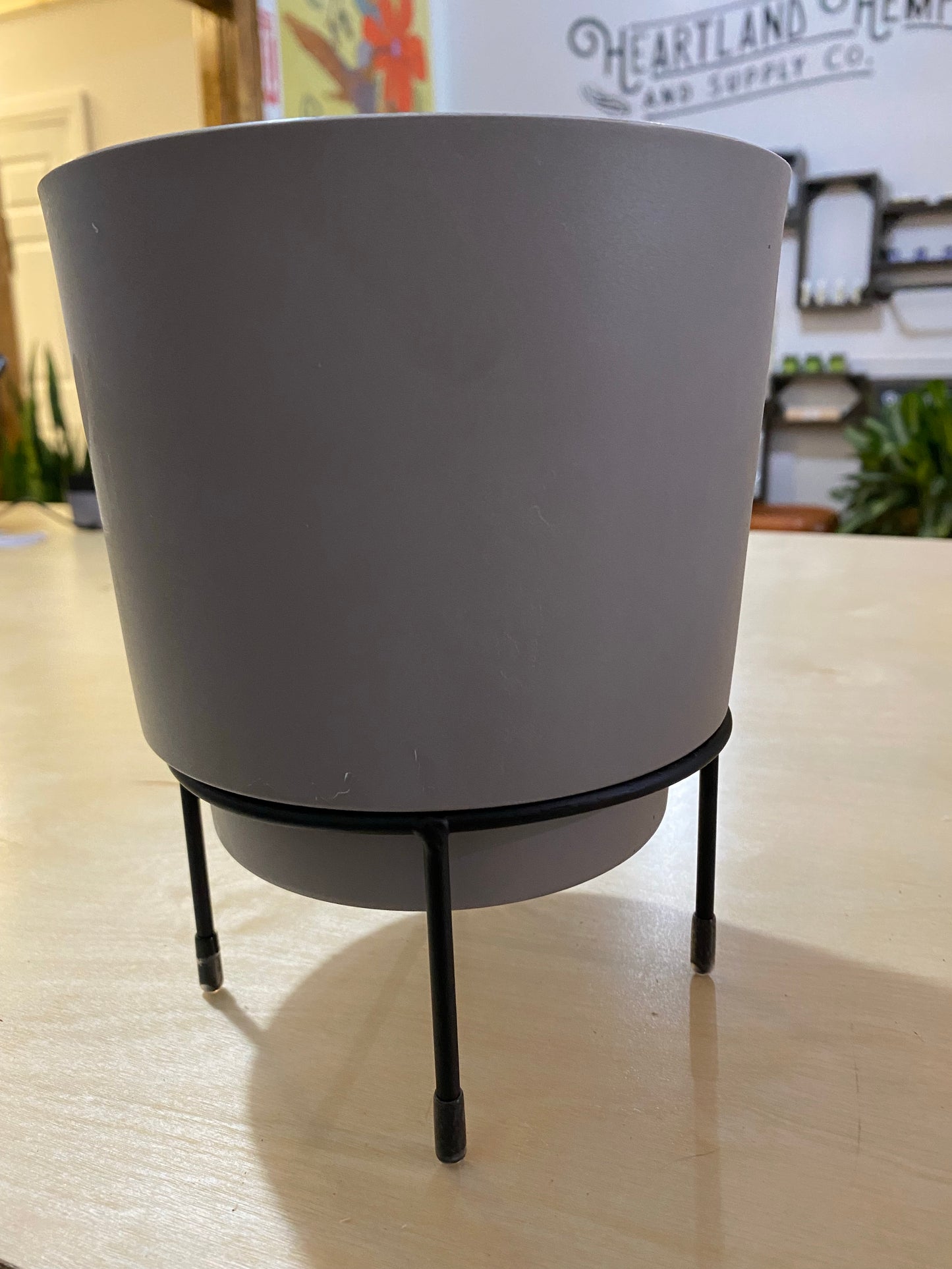 Bloem® Hopson Planter Metal Stand - 6" Charcoal