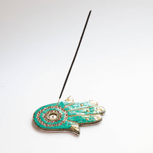 Hamsa Hand - Turquoise - Incense Holder